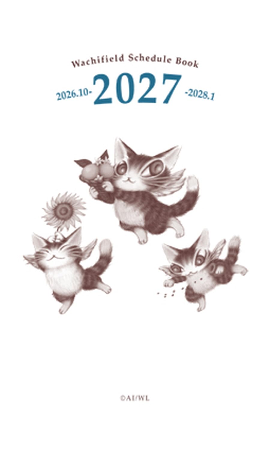 Amazon.co.jp: わちふぃーるど ダヤン 手帳 2027年 ウィークリー